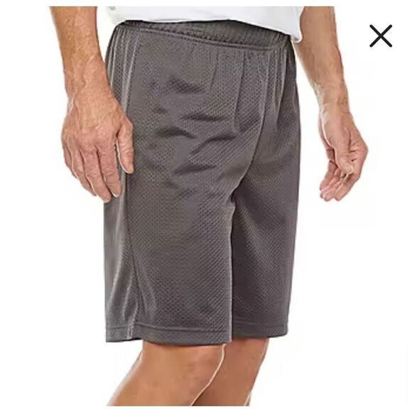 Xersion Basketball Shorts Size XL Highland Gray Drawstring Waist NWT - Picture 1 of 2